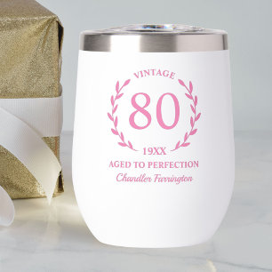 80th Birthday Aged to Perfection Custom Name Year