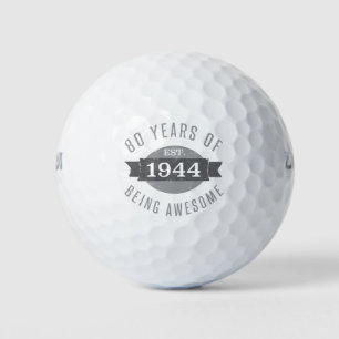 80th Birthday Awesome 1944 Golf Balls
