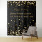 80th Birthday Backdrop, Photobooth Backdrop, Gold