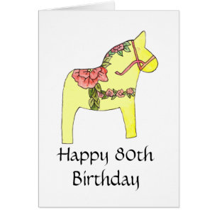 80th Birthday Card