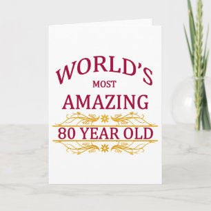 80th. Birthday Card