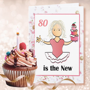 80th Birthday Card for Her - Funny and Fun