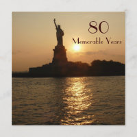 80th Birthday Celebration/Statue of Liberty Sunset