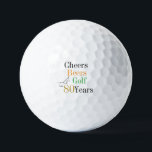 80th Birthday Cheers Beers Golf Minimal Party Balls<br><div class="desc">This is a stylish 80th birthday design with a golf cheers and beers theme. It is a modern, minimal design, in classic black and white with orange, green and gold typography. Perfect for a fun, golf and beer themed, 80th birthday party and ideal as a birthday gift, party accessories or...</div>