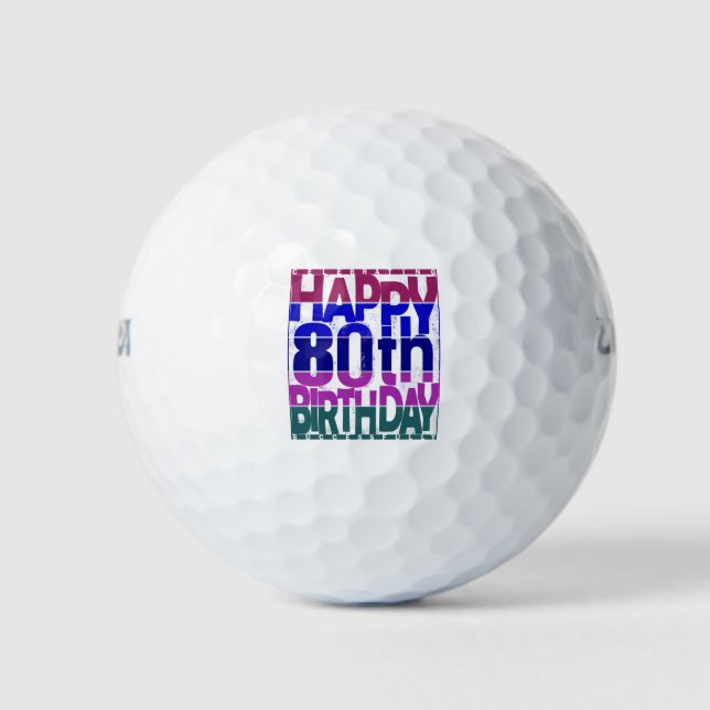 80th birthday_color gradients golf balls (Front)