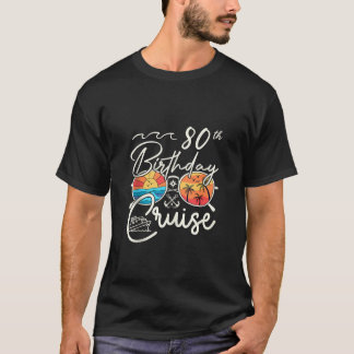 80th Birthday Cruise Squad Gifts 2024 Matching Par T-Shirt