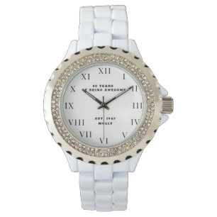 80th Birthday Eighty Vintage Funny Watch