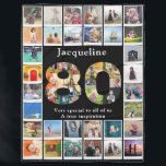 80th Birthday Family Photo Template Large Fleece Blanket<br><div class="desc">Make that birthday gift a very special memories keepsake with this large wonderful photo blanket. Add your favourite images to create a heartfelt and touching present.</div>