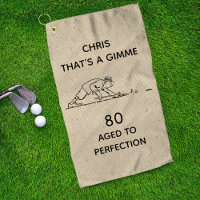 80th Birthday Funny Golfer Personalised Name