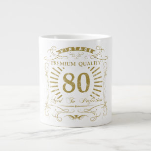 80th Birthday Gag Gift Large Coffee Mug