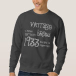 80th Birthday Gift 1933 Vintage Brew Name For Him Sweatshirt<br><div class="desc">Looking for a unique 80th birthday gift?  Here's a fun birthday shirt!  Vintage Brew crafted in 1933 and aged to perfection. 

 

  Click link to see more birthday t-shirts,  mugs,  magnets and more!</div>