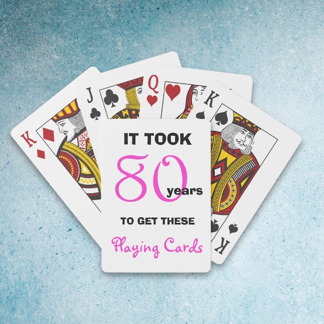 80th Birthday Gift Ideas for Her - Playing Cards (Creator Uploaded)