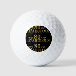 80th Birthday  Golf Balls