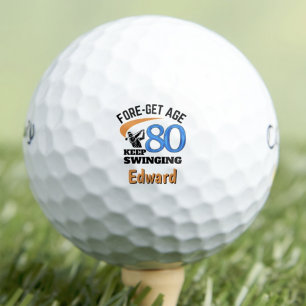 80th Birthday Golf Gift – For Father in Law Golf Balls
