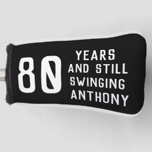 80th Birthday Golfer Eighty Dad Golfer Golf Golf Head Cover