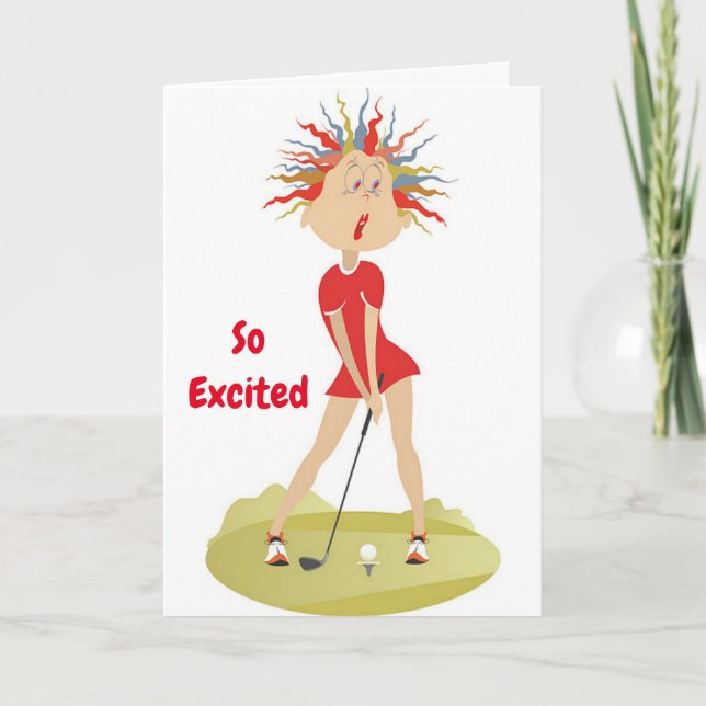 **80th BIRTHDAY HUMOR FOR GOLFER** Card (Front)