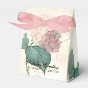 80th Birthday Hydrangea Custom Thank You Favour Box