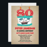 80th Birthday Invitation Funny Cake Casual Mens<br><div class="desc">A funny cartoon birthday cake 80th birthday invitation for a husband,  friend,  father or grandad or ladies,  too!</div>