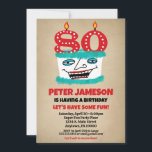 80th Birthday Invitation Funny Cake Casual Mens<br><div class="desc">A funny cartoon birthday cake 80th birthday invitation for a husband,  friend,  father or grandad or ladies,  too!</div>