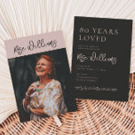 80th Birthday Invitation | Photo 80th Birthday<br><div class="desc">80th Birthday Photo Invitation
Ready to be personalised by you!</div>