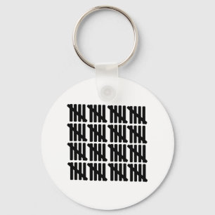 80th birthday key ring