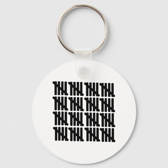 80th birthday key ring (Front)