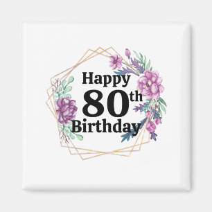 80th Birthday  Magnet