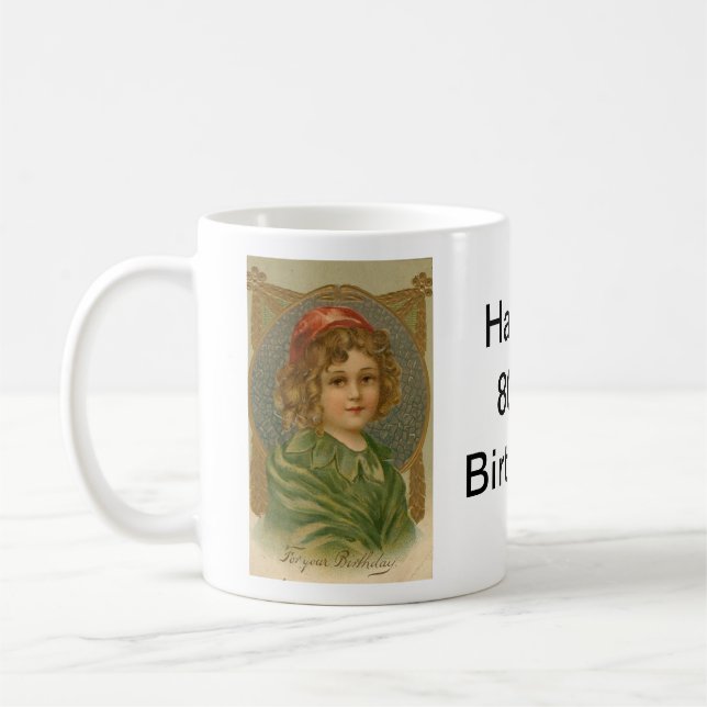80th Birthday Mug (Left)