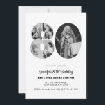 80th Birthday Number 80 Photo Collage Black White Invitation<br><div class="desc">Mark eighty years of wonderful memories and adventures with this captivating 80th Birthday Number Photo Collage. This customisable template is the perfect blend of creativity and sentiment, allowing you to create a truly memorable gift for your loved one's special day. Capture the essence of incredible years in a single masterpiece...</div>