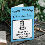 80th Birthday Over The Hill Funny Personalised Card<br><div class="desc">Say happy 80th birthday and have some fun with this vintage retro style birthday card with that "over the hill" vibe. Easily customised using the template provided.</div>