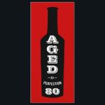 80th Birthday Party Invitation Aged to Perfection<br><div class="desc">A great birthday party toast for the 80 year old wine-loving lush in your life! This wine bottle design labelled with "Aged to Perfection" lets everyone know your oenophile has great taste, a great sense of humour and a great vintage. Give it as an over-the-hill roast gift or for their...</div>