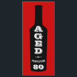 80th Birthday Party Invitation Aged to Perfection<br><div class="desc">A great birthday party toast for the 80 year old wine-loving lush in your life! This wine bottle design labelled with "Aged to Perfection" lets everyone know your oenophile has great taste, a great sense of humour and a great vintage. Give it as an over-the-hill roast gift or for their...</div>