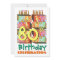 80th Birthday Party Invitation Candles & Gifts