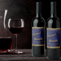 80th Birthday party navy blue gold cheers