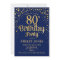 80th Birthday Party - Navy & Gold