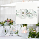 80th Birthday Personalised Napkins<br><div class="desc">80th Birthday Personalised napkins.  Simple.  Foliage.  Script Name.</div>