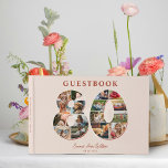 80th Birthday Photo Collage Milestone Guestbook<br><div class="desc">As the saying goes, "Life begins at 80, " and what better way to commemorate this incredible journey than with a one-of-a-kind birthday Guestbook that truly captures a lifetime of memories! A heartfelt and visually stunning tribute to the remarkable life. From cherished childhood moments to unforgettable milestones, each photo tells...</div>