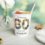 80th Birthday Photo Template Invitation Paper Cups<br><div class="desc">Celebrate your 80th birthday in style with these unique photo template paper cups from Zazzle. Invite all your friends and family to join you for the special day with unique party accessories. Choose your photos to create cute and playful to classic and sophisticated. Create a cherished keepsake that will last...</div>