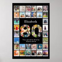 80th Birthday Photo Template