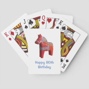 80th Birthday Playing Cards