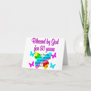 80TH BIRTHDAY PRAYER CARD