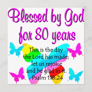80TH BIRTHDAY PRAYER CARD