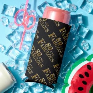 80th Birthday Seltzer Can Cooler