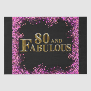 80th Birthday  Tissue Paper