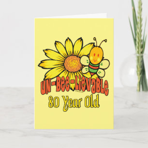 80th Birthday - Unbelievable at 80 Years Old Card