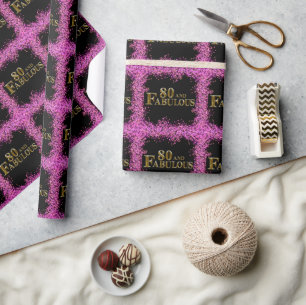 80th Birthday Wrapping Paper