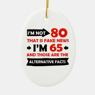 80th year old birthday gifts ceramic tree decoration