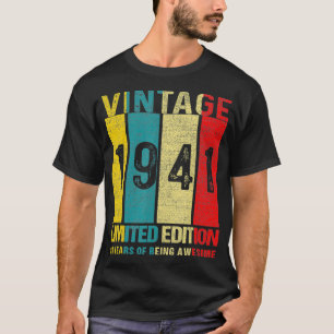 81 Birthday Gifts Vintage 1941 Limited Edition 81  T-Shirt