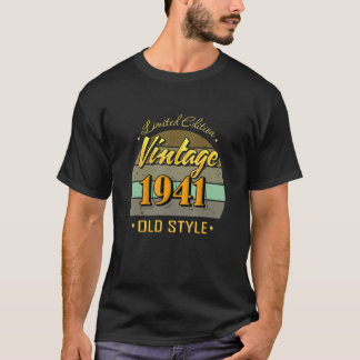 81 Year Old 81th Birthday Decorations 1941 Vintage T-Shirt