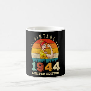 81 Year Old Bday 1944 Vintage 81st Birthday Women Coffee Mug
